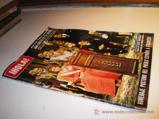 Collectionnisme de Magazine &iexcl;Hola!: HOLA EXTRAORDINARIO. HOMENAJE POSTUMO DEL PUEBLO ESPA&Ntilde;OL A FRANCO