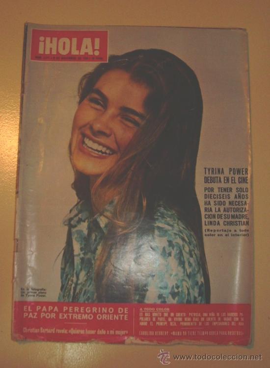 Coleccionismo de Revista Hola: HOLA diciembre 1970 .. nº 1371 ... Tyryna Power - Hussein - Jane Fonda - Foto 1 - 26409944