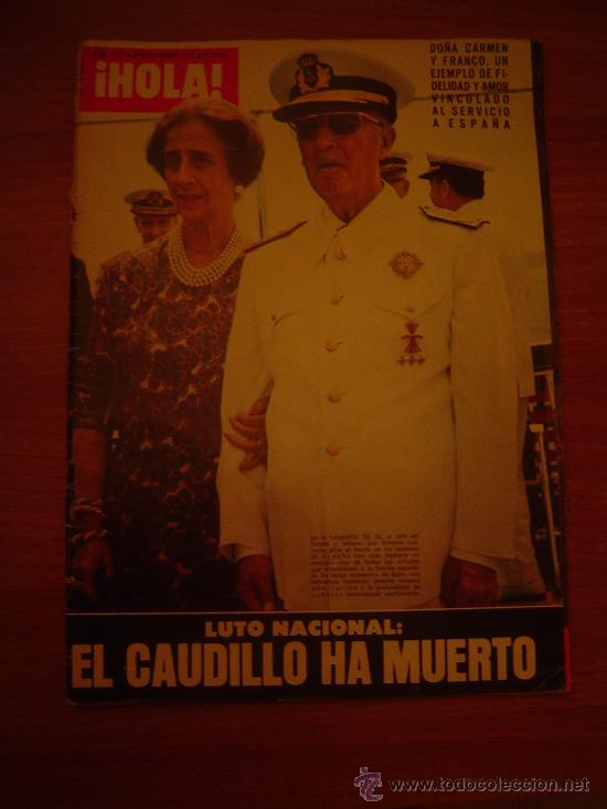 Collectionnisme de Magazine &iexcl;Hola!: REVISTA HOLA -N&ordm; 1631 .29 DE NOVIEMBRE DE 1975
