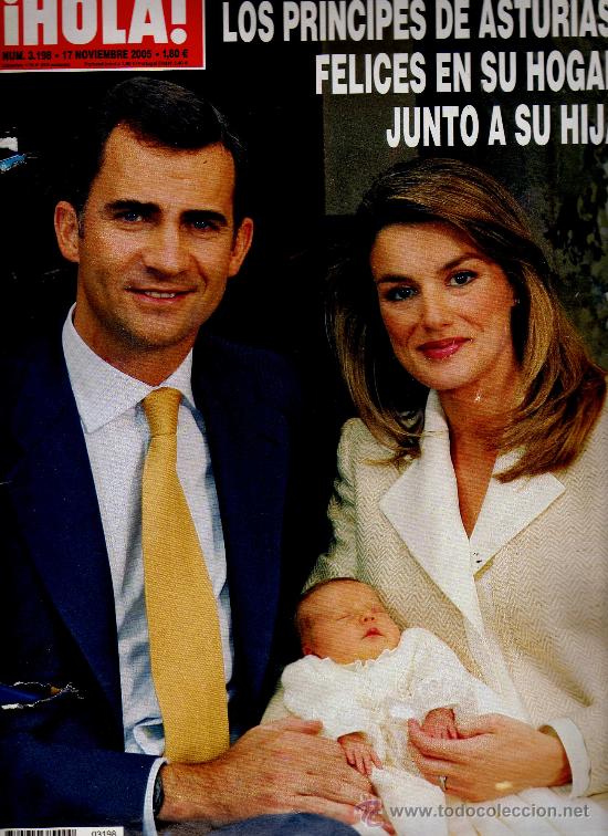 Collectionnisme de Magazine &iexcl;Hola!: REVISTA &iexcl;HOLA! N&ordm; 3.198 - 17 noviembre 2005 &middot; PORTADA: LOS PR&Iacute;NCIPES DE ASTURIAS Y LA INFANTA LEONOR