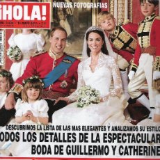 Coleccionismo de Revista Hola: BODA DE GUILLERMO Y CATHERINE - HOLA Nº 3485. Lote 232919120