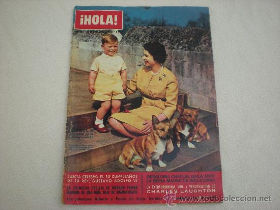 Collectionnisme de Magazine &iexcl;Hola!: HOLA N&ordm; 952 NOVIEMBRE 1962_ISABEL II 10 A&Ntilde;OS REINA DE INGLATERRA