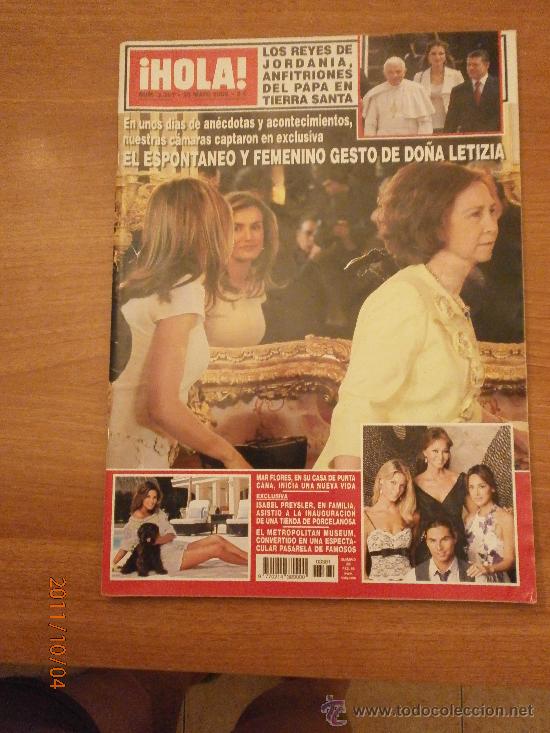Collectionnisme de Magazine &iexcl;Hola!: REVISTA HOLA , N&ordm;  3381-  20 MAYO  2009- EL ESPONTANEO Y FEMENINO GESTO DE DO&Ntilde;A LETIZIA
