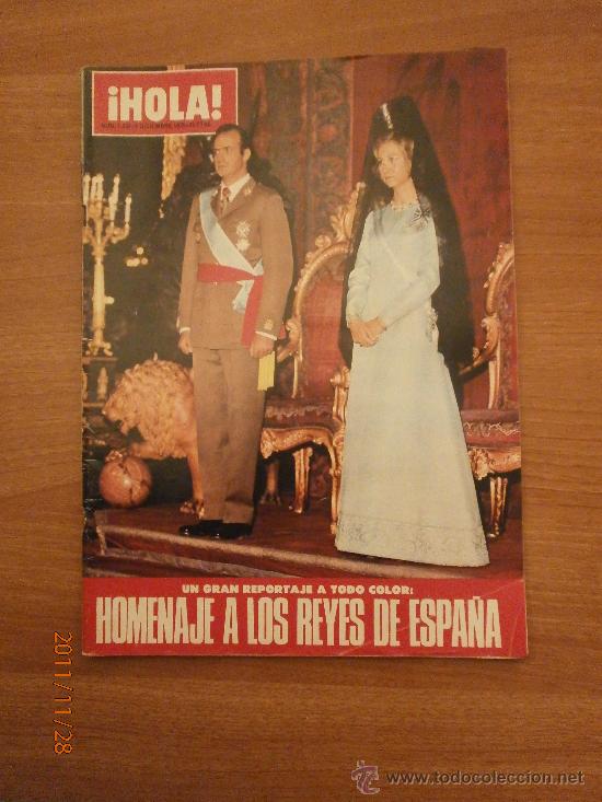 Collectionnisme de Magazine &iexcl;Hola!: REVISTA HOLA ,N&ordm; 1632- 6 DICIEMBRE 1975 - HOMENAJE A LOS REYES DE ESPA&Ntilde;A