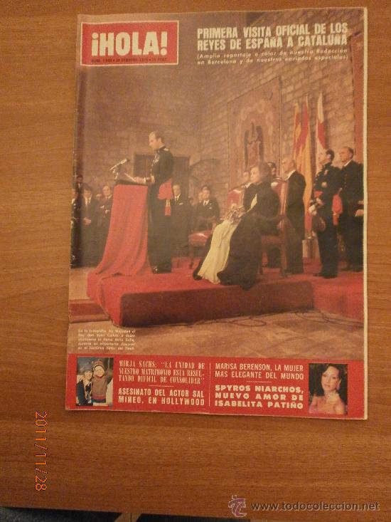 Collectionnisme de Magazine &iexcl;Hola!: REVISTA HOLA, N&ordm;1644, 28 FEBRERO 1976- PRIMERA VISITA OFICIAL DE LOS REYES DE ESPA&Ntilde;A A CATALU&Ntilde;A
