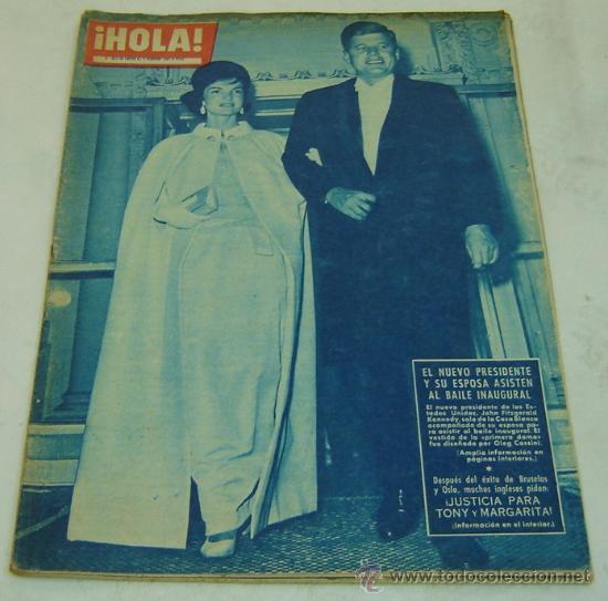 Collectionnisme de Magazine &iexcl;Hola!: REVISTA HOLA nro.857-PRESIDENTE KENNEDY Y SU ESPOSA-28/1 al 03/02/1961