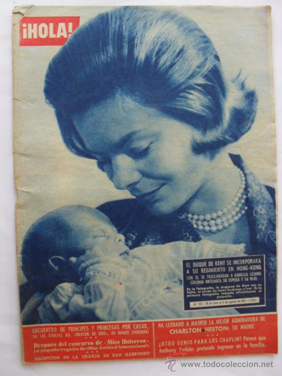 Sammeln von Zeitschriften &iexcl;Hola!: HOLA 26 JULIO AL 3 AGOSTO 1962
