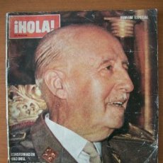 Coleccionismo de Revista Hola: HOLA - NUMERO ESPECIAL 1975 - FRANCO HA MUERTO, LA VIDA DEL CAUDILLO Y DEL PRINCIPE DE ESPAÑA EN IMA