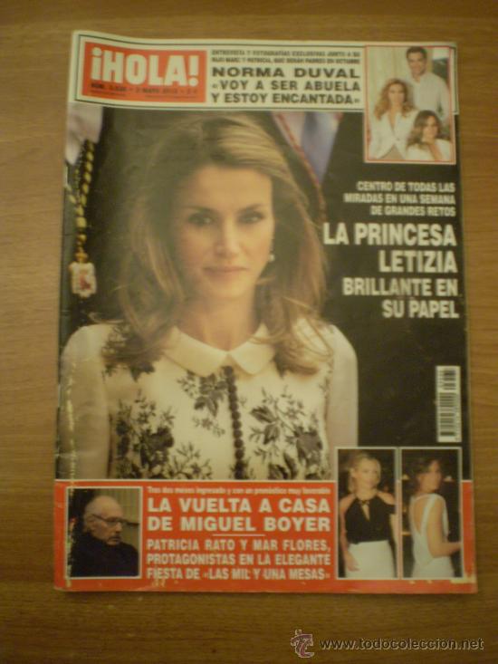 revista hola nº 3535 2 mayo 2012 la princesa l comprar revista hola