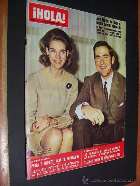 Coleccionismo de Revista Hola: ! HOLA &iexcl; - N&ordm; 1311 - 11 DE OCTUBRE DE 1969 - 10 PTS