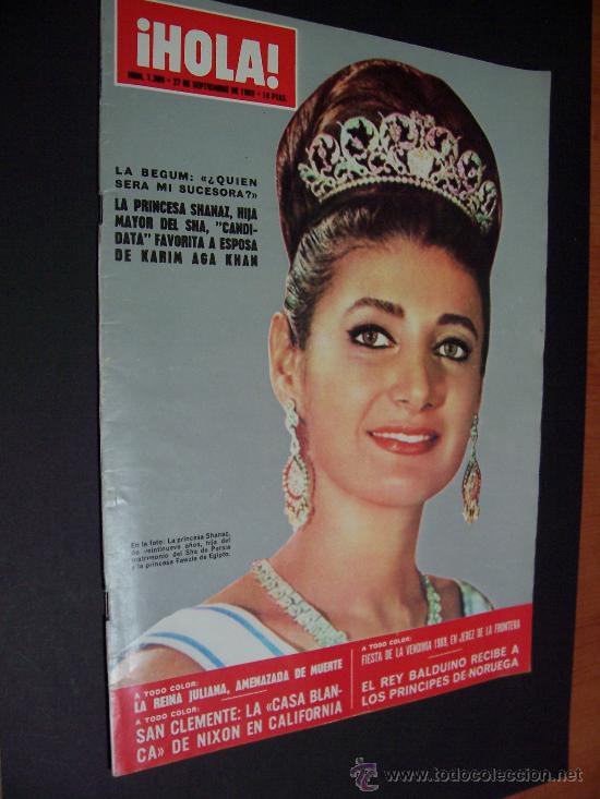 Coleccionismo de Revista Hola: ! HOLA &iexcl; - N&ordm; 1309 - 27 DE SEPTIEMBRE DE 1969 - 10 PTS