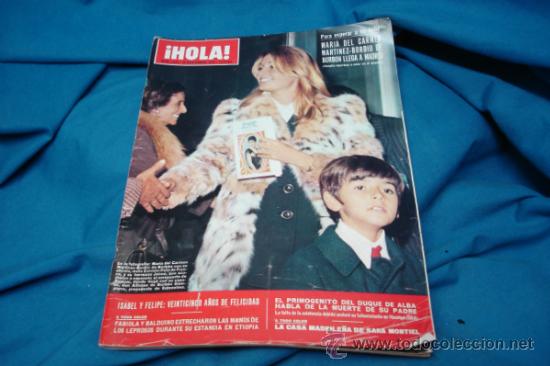 Coleccionismo de Revista Hola: &iexcl; HOLA ! N&Uacute;MERO 1474 - 25 DE NOVIEMBRE DE 1972 - 15 PESETAS