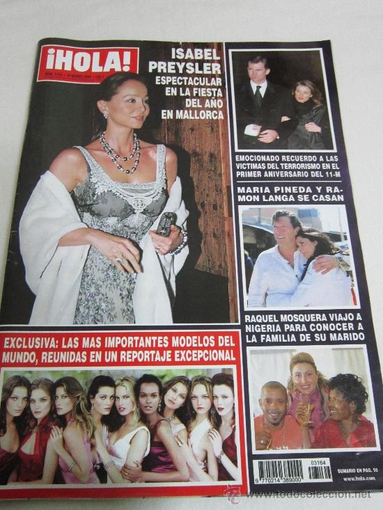 Coleccionismo de Revista Hola: HOLA PORTADA ISABEL PRYSLER (24 de Marzo del 2005)