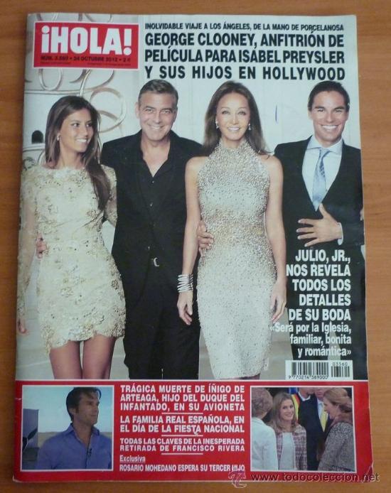 Coleccionismo de Revista Hola: Revista Hola n&ordm;3560 24 octubre - 2012