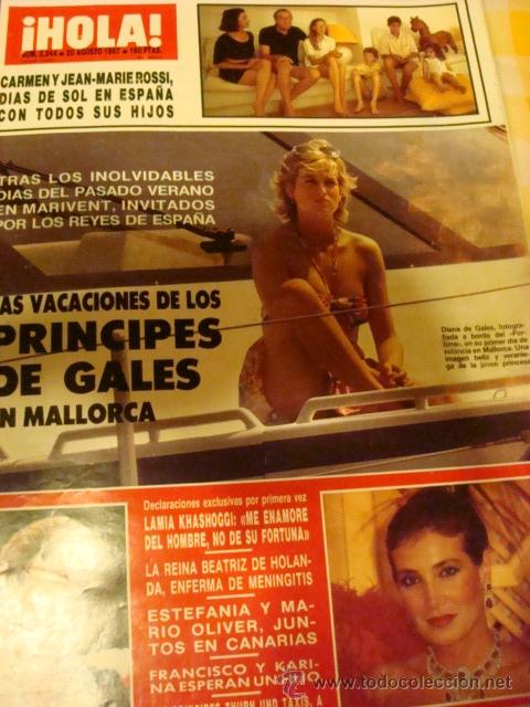 Coleccionismo de Revista Hola: PRINCESS DIANA. INFANTA CRISTINA.