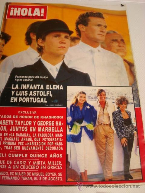 Coleccionismo de Revista Hola: JULIO IGLESIAS- ISABEL PREYSLER- INFANTA CRISTINA- CAROLINA DE MONACO- JACQUELINE BISSET