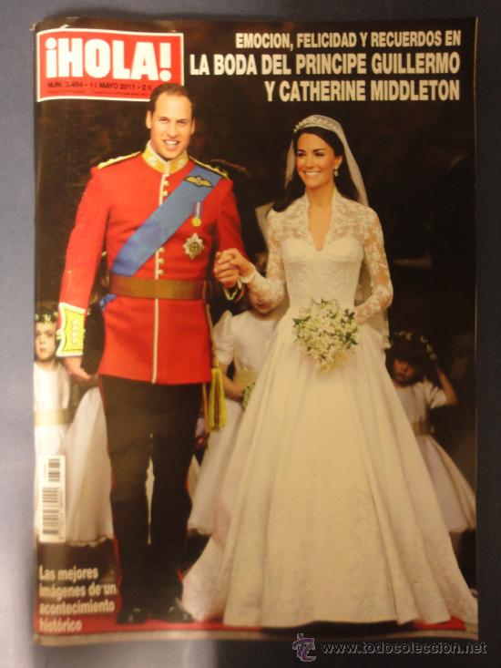 Collectionnisme de Magazine &iexcl;Hola!: REVISTA HOLA N&ordm; 3484 - 11-5-2011 - LA BODA DEL PRINCIPE GUILLERMO Y CATHERINE MIDDLETON