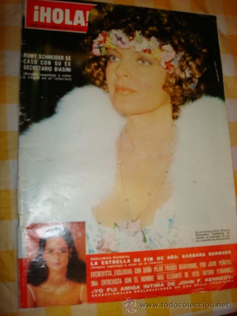 Coleccionismo de Revista Hola: ROMY SCHNEIDER- JACKIE KENNEDY- LOS PAYASOS DE LA TELE- HEIDI ESPA&Ntilde;OLA