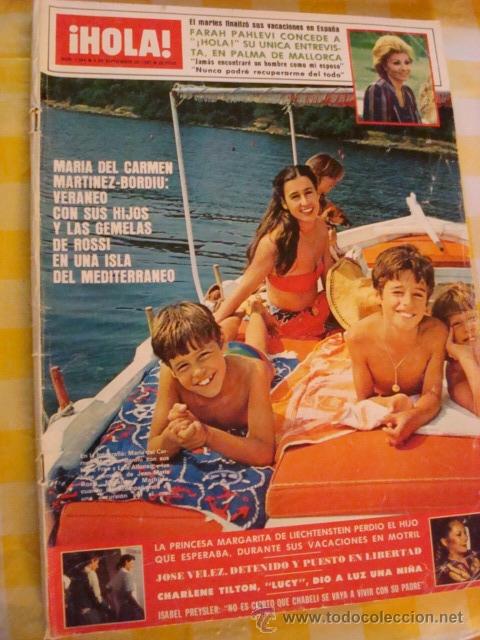Coleccionismo de Revista Hola: ISABEL PREYSLER- INFANTA CRISTINA- PRINCESS DIANA- SANCHO GRACIA- CARMEN MARTINEZ-BORDI&Uacute;