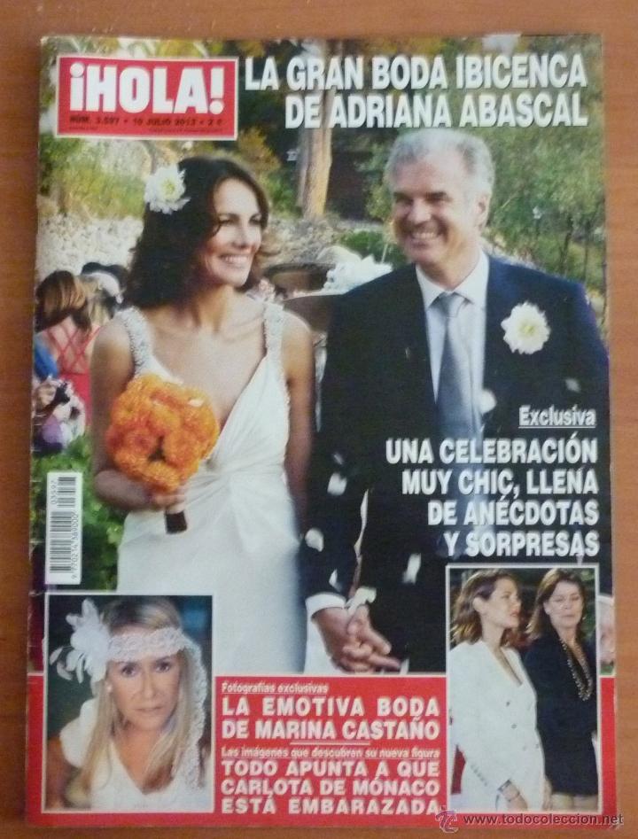 Collectionnisme de Magazine &iexcl;Hola!: Revista Hola n&ordm; 3597 julio 2013 - Adriana Abascal