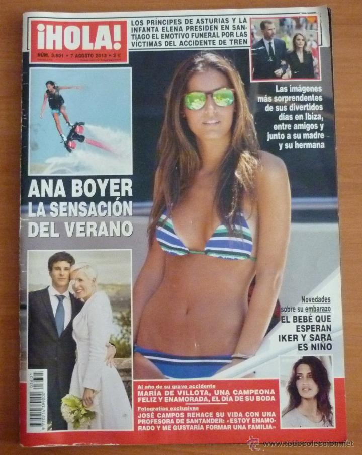 Collectionnisme de Magazine &iexcl;Hola!: Revista Hola n&ordm; 3601 agosto 2013 - Ana Boyer