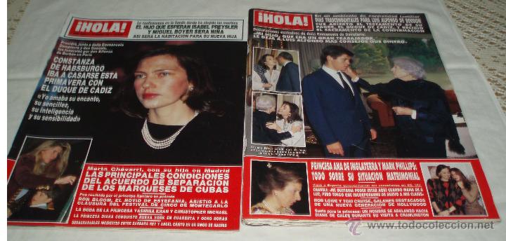 Collectionnisme de Magazine &iexcl;Hola!: dos revistas hola a&ntilde;o 1989 muerte del Duque de Cadiz
