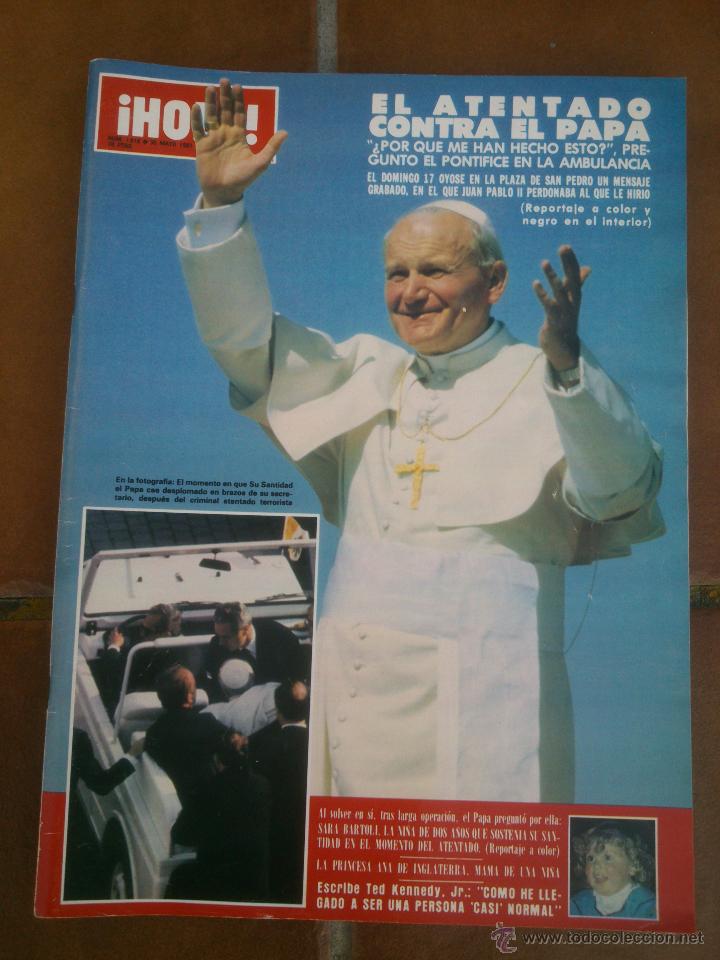 Coleccionismo de Revista Hola: REVISTAS HOLA .EL ATENTADO DEL PAPA