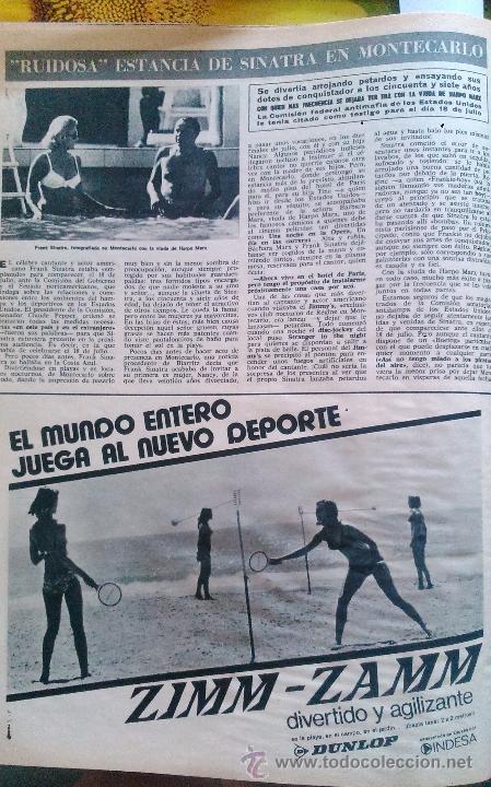 Coleccionismo de Revista Hola: RECORTES FRANK SINATRA - Foto 1