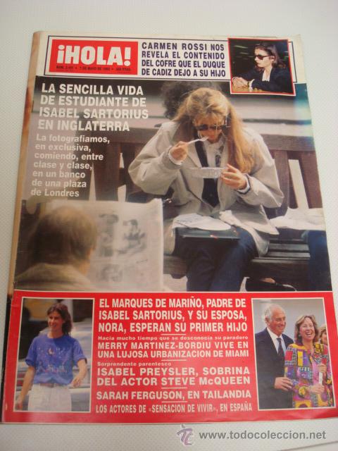 Coleccionismo de Revista Hola: PRINCESS DIANA- ROCIO JURADO- CINDY CRAWFORD- ISABLE PREYSLER-  ANA DE INGLATERRA Y MAS