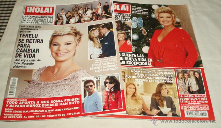 Coleccionismo de Revista Hola: dos revistas hola  a&ntilde;o 2013-2014  (Terelu se retira)