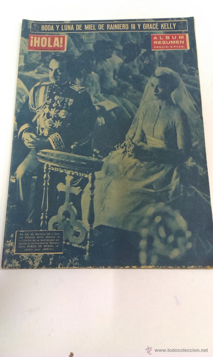 Coleccionismo de Revista Hola: SUPLEMENTO REVISTA HOLA . BODA RAINIERO III Y GREACE KELLY