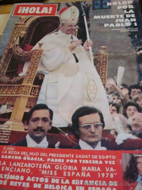 Coleccionismo de Revista Hola: MISS ESPA&Ntilde;A 78- CAMILO SESTO- INGER NILSSON (PIPI CALZASLARGAS)