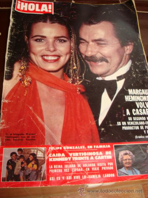 Coleccionismo de Revista Hola: MARGAUX HEMINGWAY- MIGUEL BOSE- CAMILO SESTO- DALI- JACLYN SMITH- BO DEREK