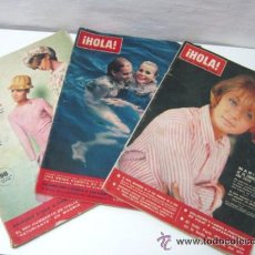 Coleccionismo de Revista Hola: 3 X REVISTA HOLA AÑO 1965 - MARISOL, MODA 150 MODELOS, DALI, ZSAZSA GABOR ETC. Lote 334888433