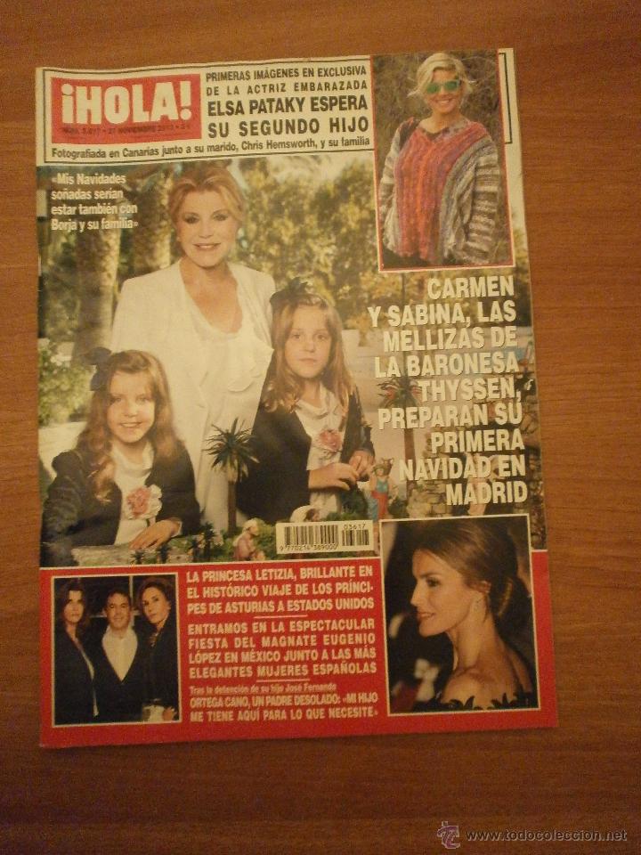 Coleccionismo de Revista Hola: REVISTA  -HOLA - N&ordm;  3617 - 27 DE NOVIEMBRE  2013