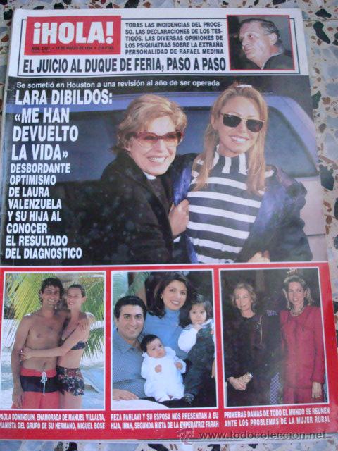 Coleccionismo de Revista Hola: INFANTA CRISTINA- JACKIE KENNEDY- ISABEL PREYSLER