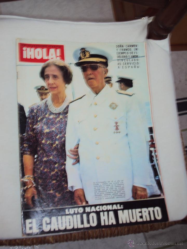 Collectionnisme de Magazine &iexcl;Hola!: LUTO NACIONAL. EL CAUDILLO HA MUERTO.