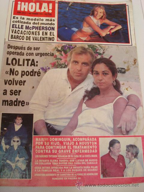 Coleccionismo de Revista Hola: ROCIO DURCAL- ROCIO JURADO- ISABEL PREYSLER- INES SASTRE- ESTEFANIA DE MONACO- INF CRISTINA- MAS