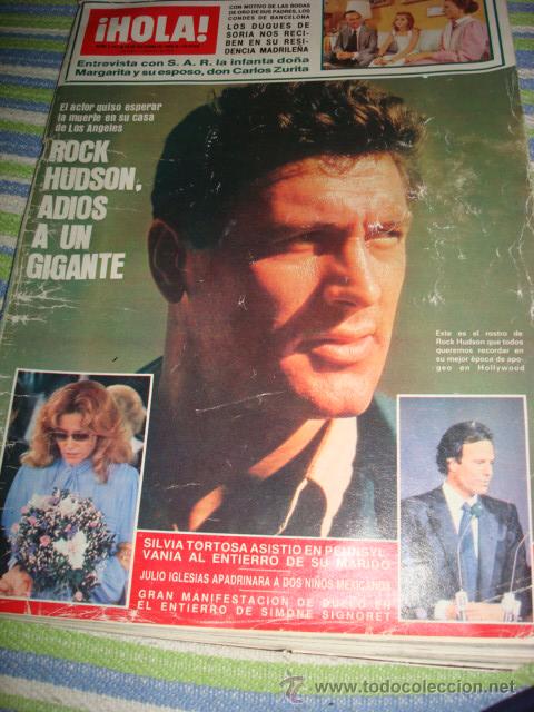 Coleccionismo de Revista Hola: MIGUEL BOS&Eacute;- JULIO IGLESIAS- INFANTA CRISTINA- SARA MONTIEL-  ISABEL PREYSLER