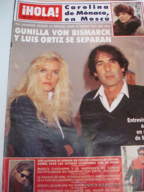 Coleccionismo de Revista Hola: LOLA FLORES- CAROLINA DE MONACO- BERTIN OSBORNE- GUNILLA VON BISMARCK
