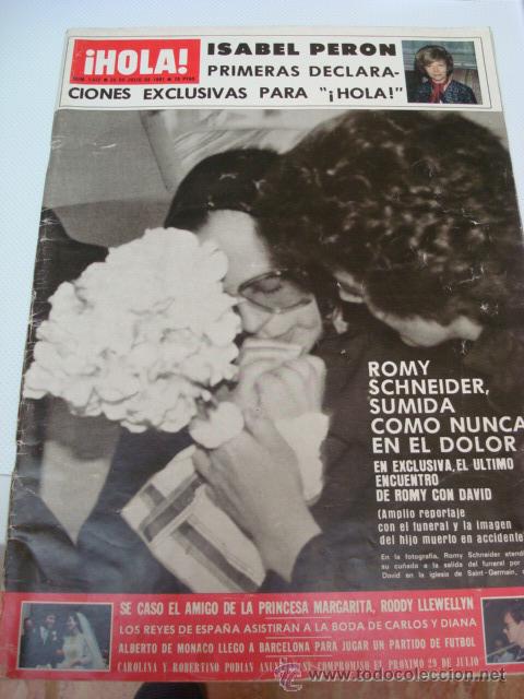 Coleccionismo de Revista Hola: ROMY SCHNEIDER- SALLY FIELD