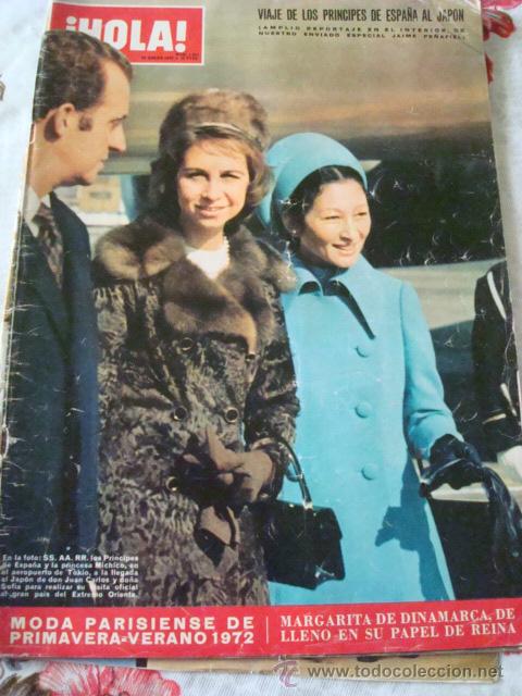 Coleccionismo de Revista Hola: ANA DE INGLATERRA- MIGUEL RIOS- JACQUELINE BISSET