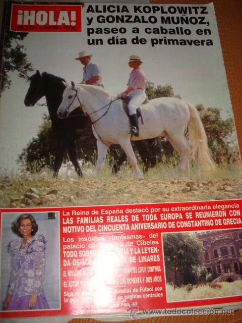 Coleccionismo de Revista Hola: ISABEL PREYSLER- JACKIE KENNEDY- MONICA SELES- PRINCESA DIANA- VICTORIA ABRIL- CYBILL SHEPHERD