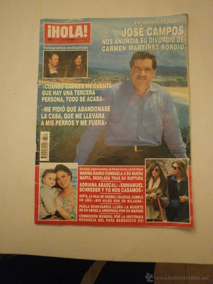 Coleccionismo de Revista Hola: REVISTA   HOLA -  N&ordm; 3577 -20 FEBRERO 2013