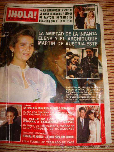 Coleccionismo de Revista Hola: INFANTA CRISTINA- CAMILO SESTO- ESTEFANIA DE MONACO- PRINCESA DIANA-  ANA BELEN- E. NASARRE- ORNELLA