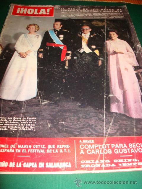 Coleccionismo de Revista Hola: ANA DE INGLATERRA- ALEXANDRA BASTEDO- LIZ TAYLOR- REYES DE ESPA&Ntilde;A