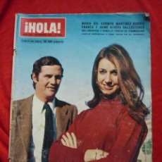 Coleccionismo de Revista Hola: REVISTA HOLA ! -Nº 1331- 28/02/1970- PORTADA MºCARMEN MARTINEZ-BORDÍU Y JAIME RIVERA BALLESTEROS
