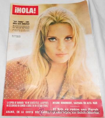 Collezionismo di Rivista &iexcl;Hola!: REVISTA HOLA N&ordm; 1.228, DE 1968, CON FAYE DUNAWAY EN LA PORTADA