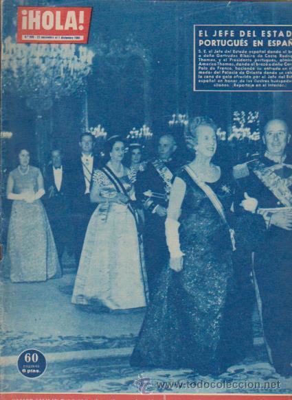 Colecionismo da Revista &iexcl;Hola!: &iexcl; HOLA ! N&ordm; 900 - 25 NOVIEMBRE AL 1 DICIEMBRE 1961 - 6 PTS.