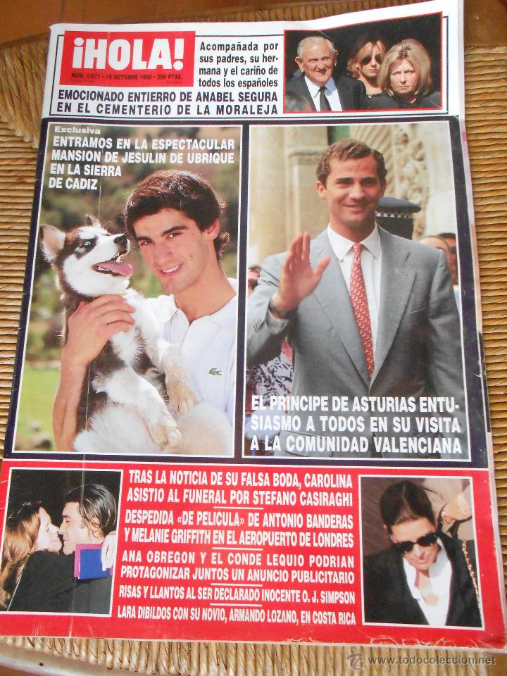 Coleccionismo de Revista Hola: HOLA  -19 Octubre de 1995 - Foto 1
